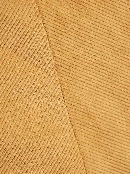 Corduroy Velvet Cushion - Mustard