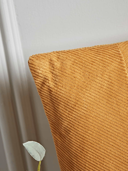 Corduroy Velvet Cushion - Mustard