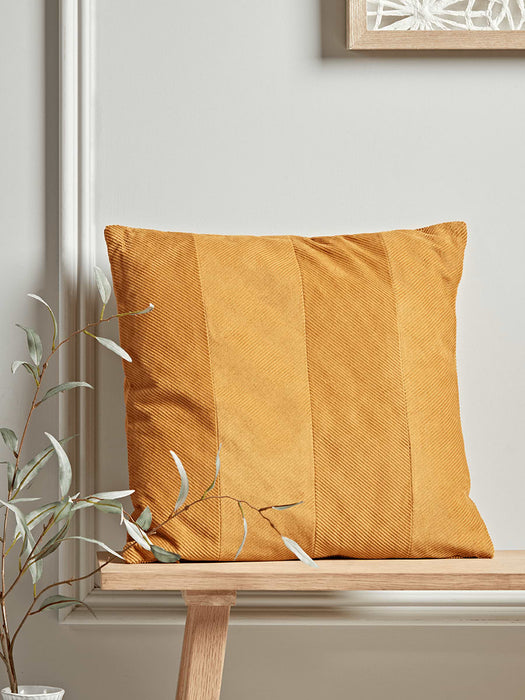 Corduroy Velvet Cushion - Mustard