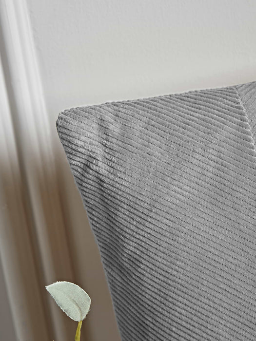 Corduroy Velvet Cushion - Grey