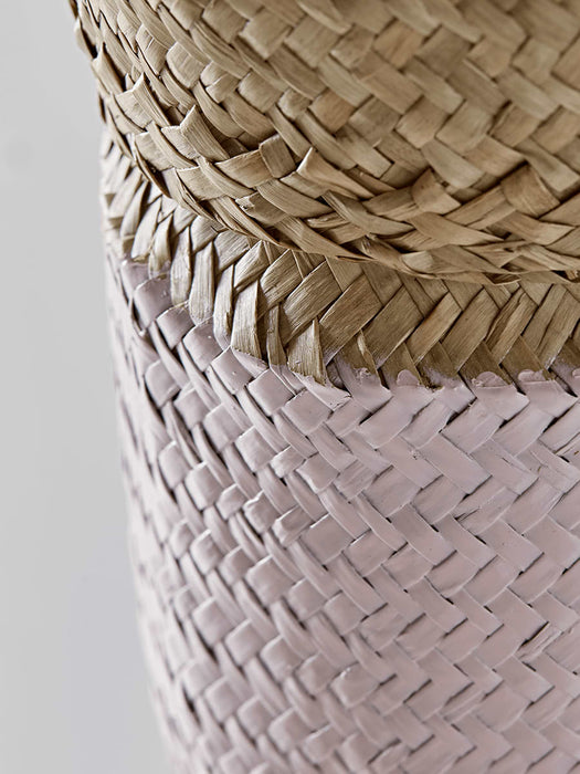 Two Dipped Seagrass Baskets - Blush