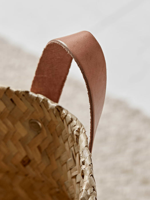 Two Dipped Seagrass Baskets - Blush
