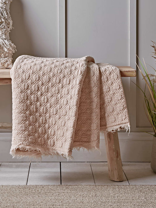 Quilted Cotton Throw