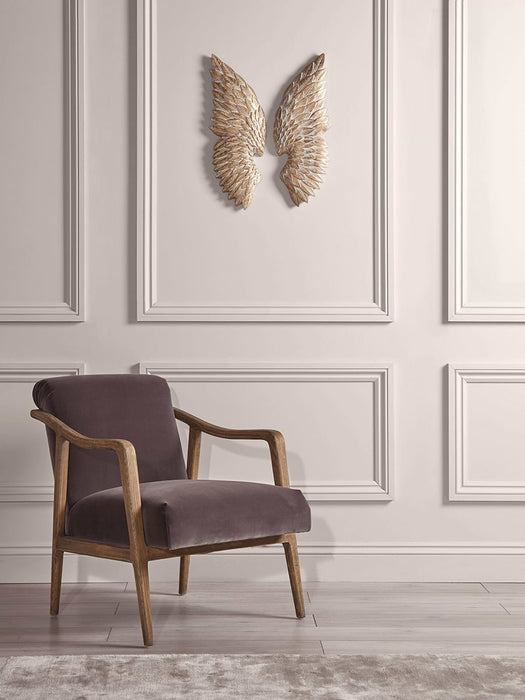 Mia Velvet Armchair - Grey