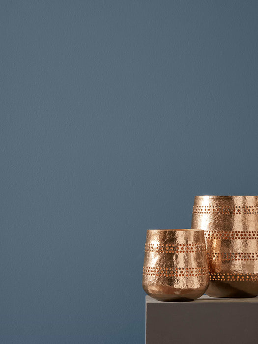 Two Striped Brass Tea Light Holders