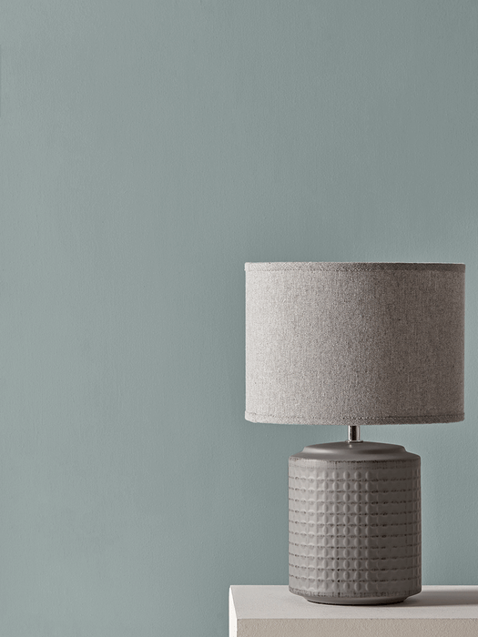 Textured Bedside Lamp - Grey