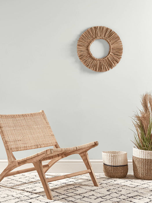 Flat Rattan Webbing Lounge Chair
