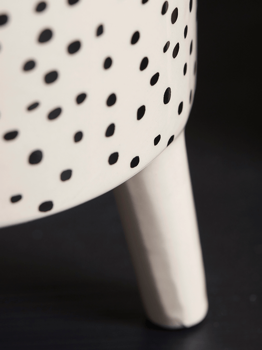 Three Monochrome Standing Planters