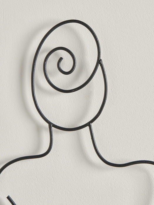 Two Abstract Nude Wire Panels