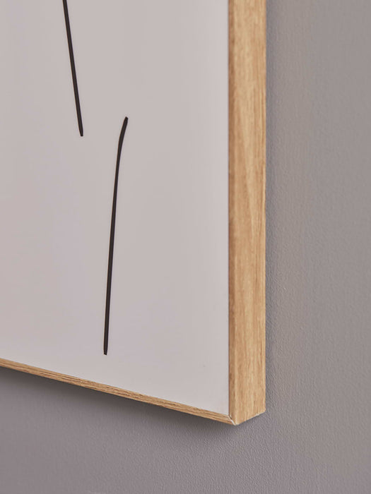 Two Abstract Flora Faces Panels