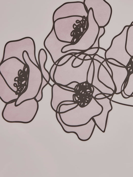 Two Abstract Flora Faces Panels
