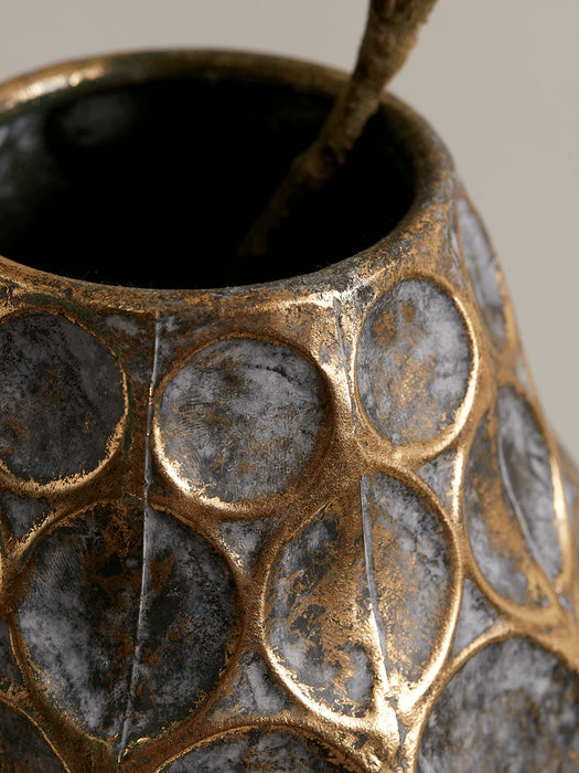 Gilded Circles Vase