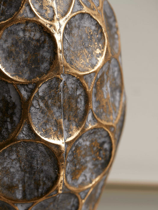 Gilded Circles Vase