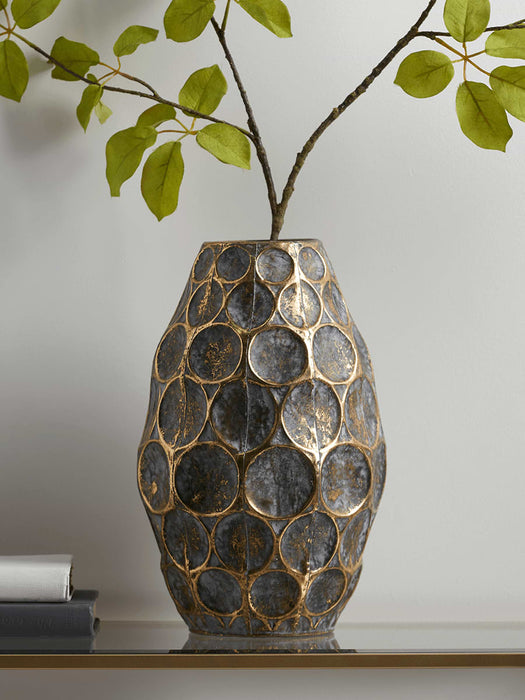 Gilded Circles Vase