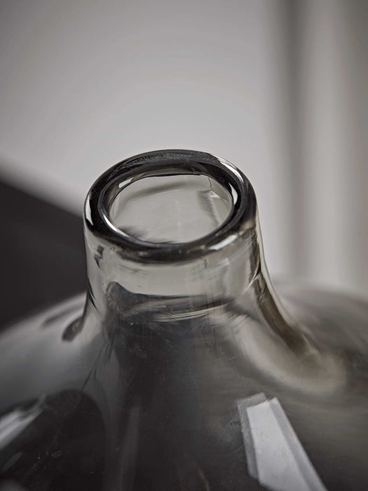 Grey Glass Tapered Vase