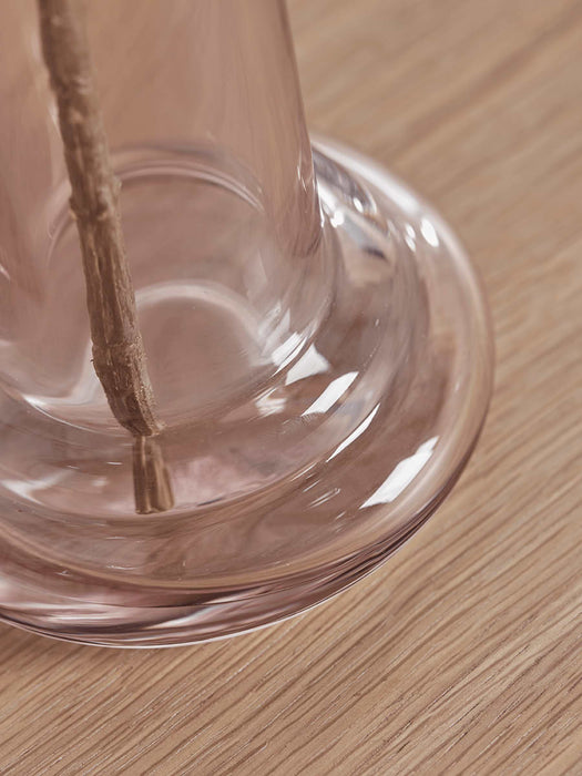 Blush Glass Column Vase