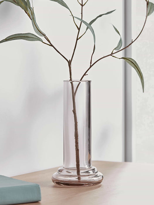 Blush Glass Column Vase