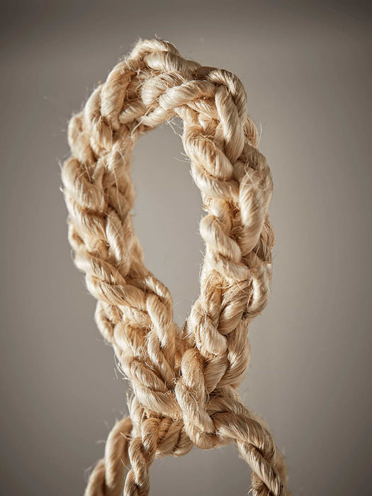Striped Hanging Jute Planter