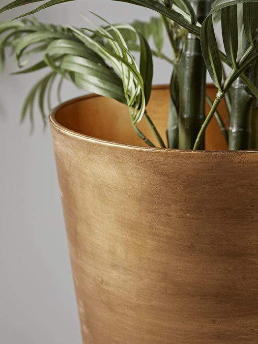 NEW Aged Gold Standing Planter