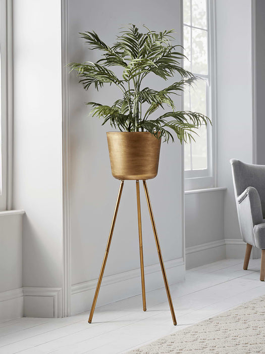NEW Aged Gold Standing Planter