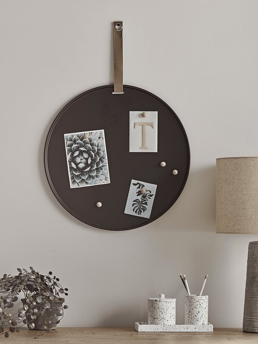 Black Splatter Concrete Pot