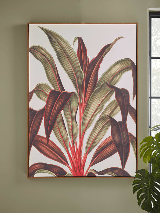 Hothouse Leaves Framed Canvas