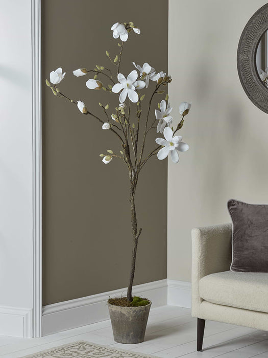 Faux Potted Magnolia Tree