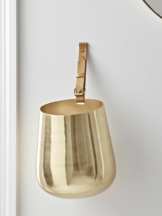 Brass Hanging Planter