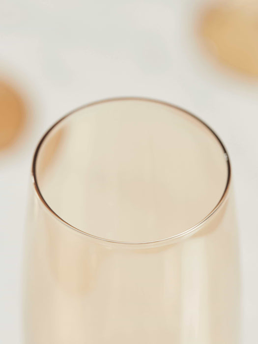 Four Lustre Champagne Flutes
