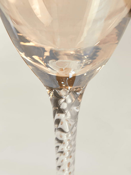 Four Lustre Champagne Flutes