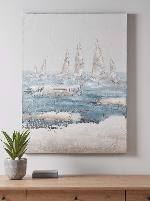 Abstract Harbour Canvas