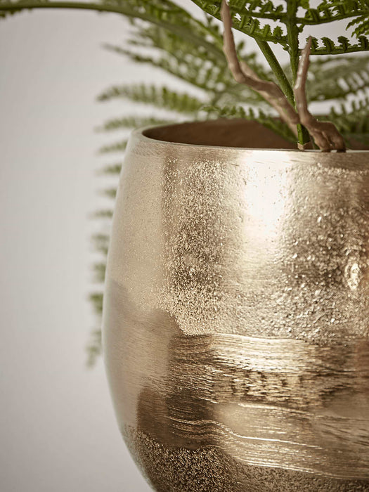 Gold Standing Planter - Round
