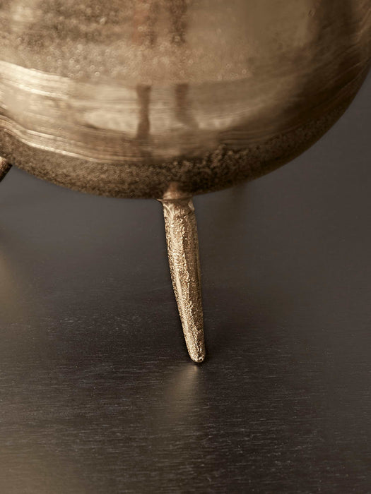 Gold Standing Planter - Round