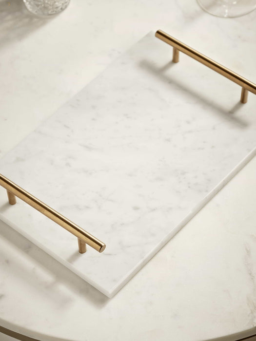 Marble & Brass Tray
