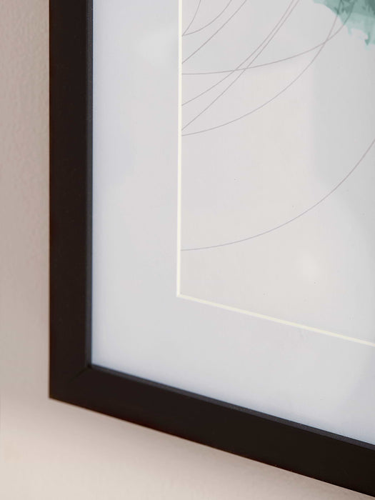 Three Abstract Framed Prints