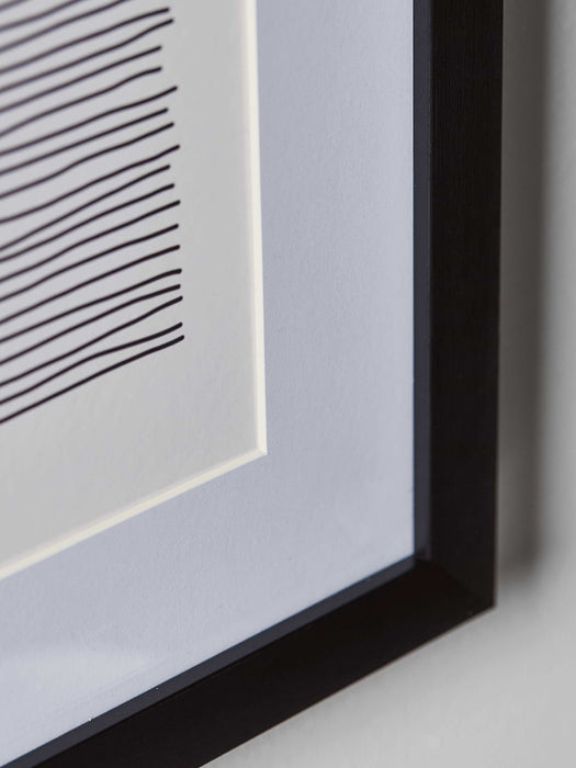 Four Monochrome Moon Framed Prints