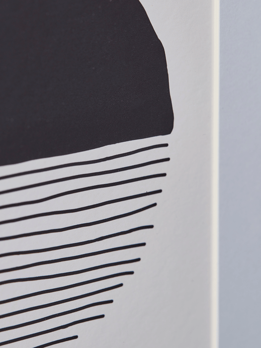 Four Monochrome Moon Framed Prints