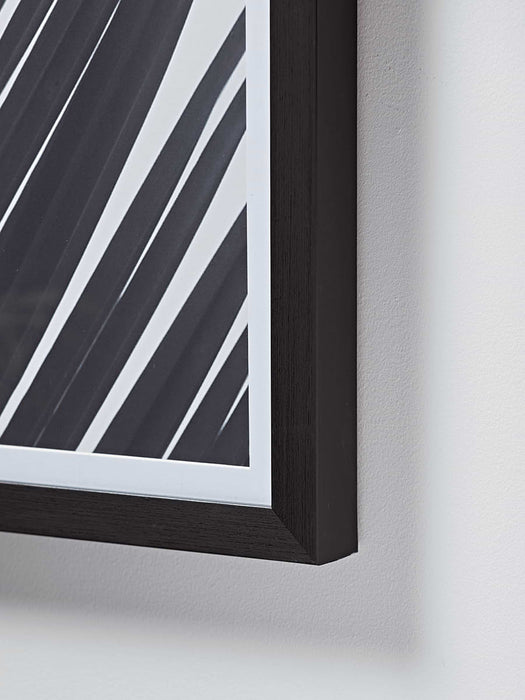 Black Palm Framed Print