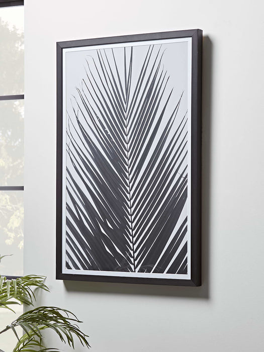 Black Palm Framed Print
