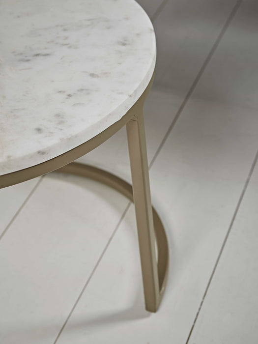 Three Dita Marble Side Tables