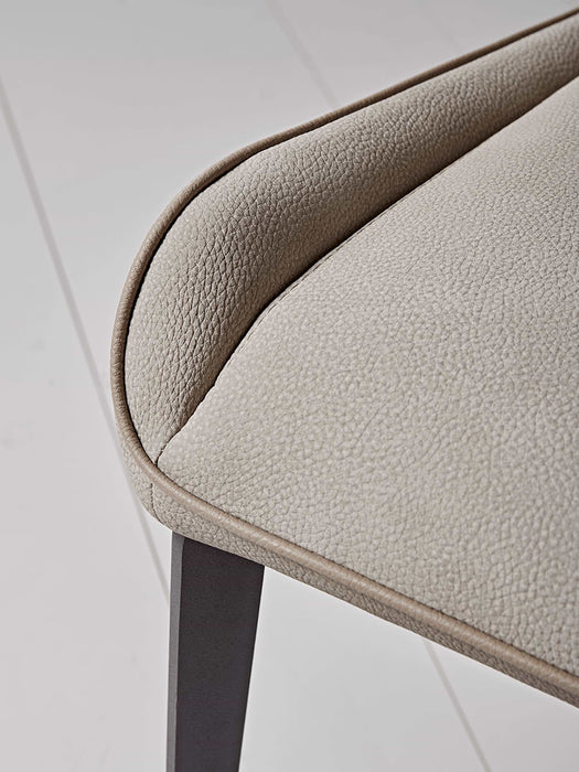 Two Soft Grey Dining Chairs