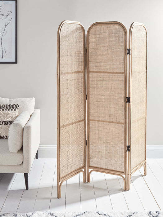 NEW Three Panel Rattan Screen