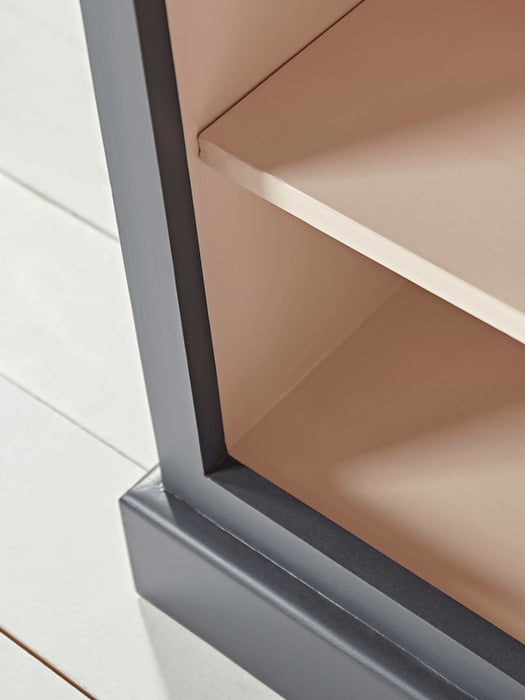 Low Bookcase - Grey & Blush