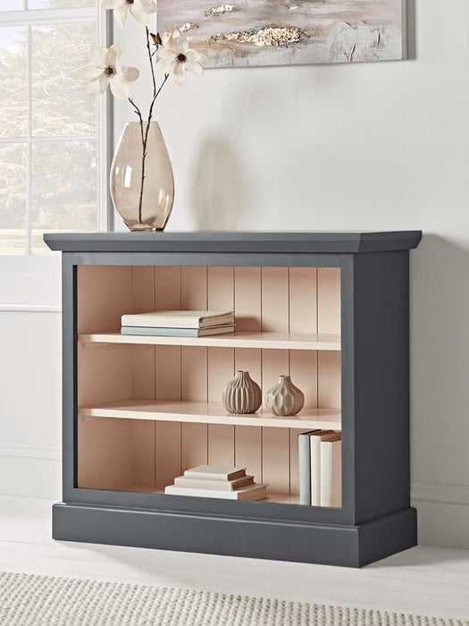 Low Bookcase - Grey & Blush