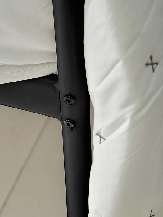 Luna Canopy Kingsize Bed - Black