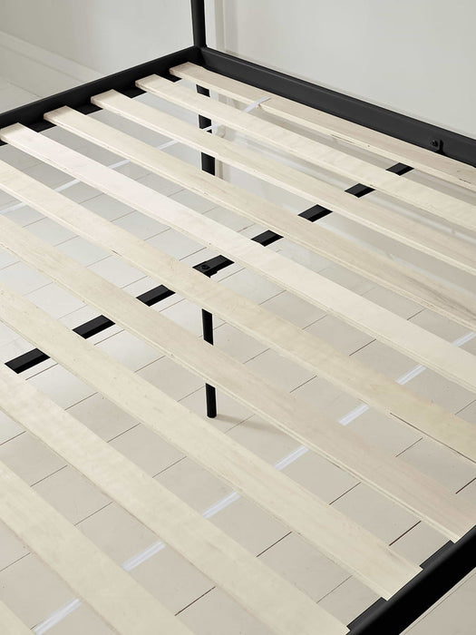 Luna Canopy Kingsize Bed - Black
