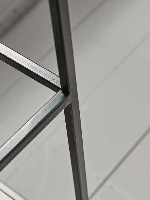 Textured Topped Metal Sideboard - Burnished Silver