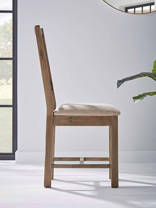 Two Loft Cross Back Dining Chairs