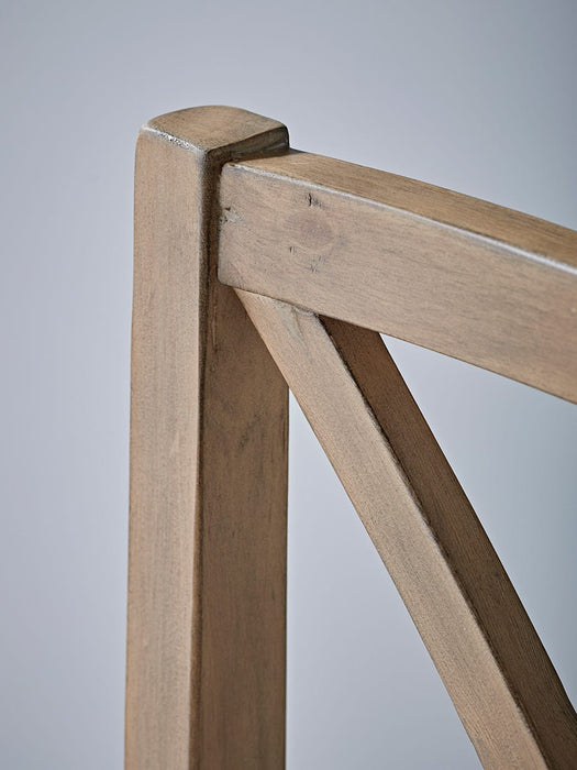 Two Loft Cross Back Dining Chairs