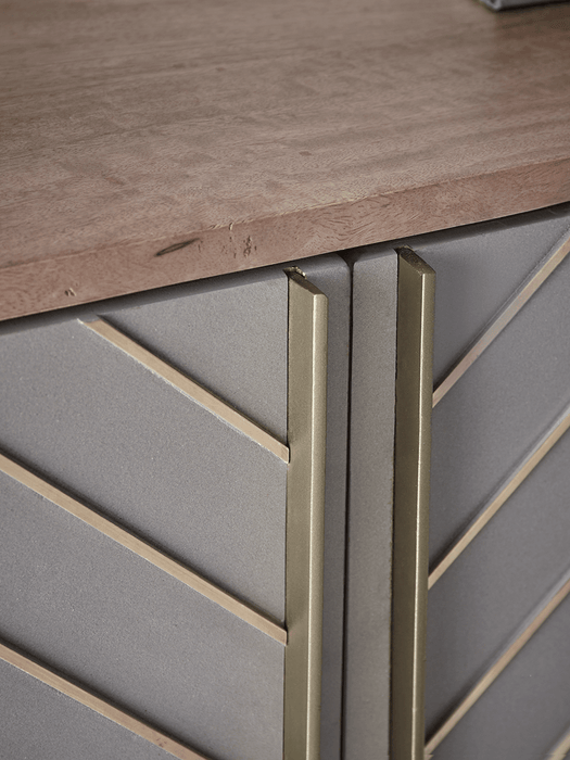 Concrete & Brass Cabinet